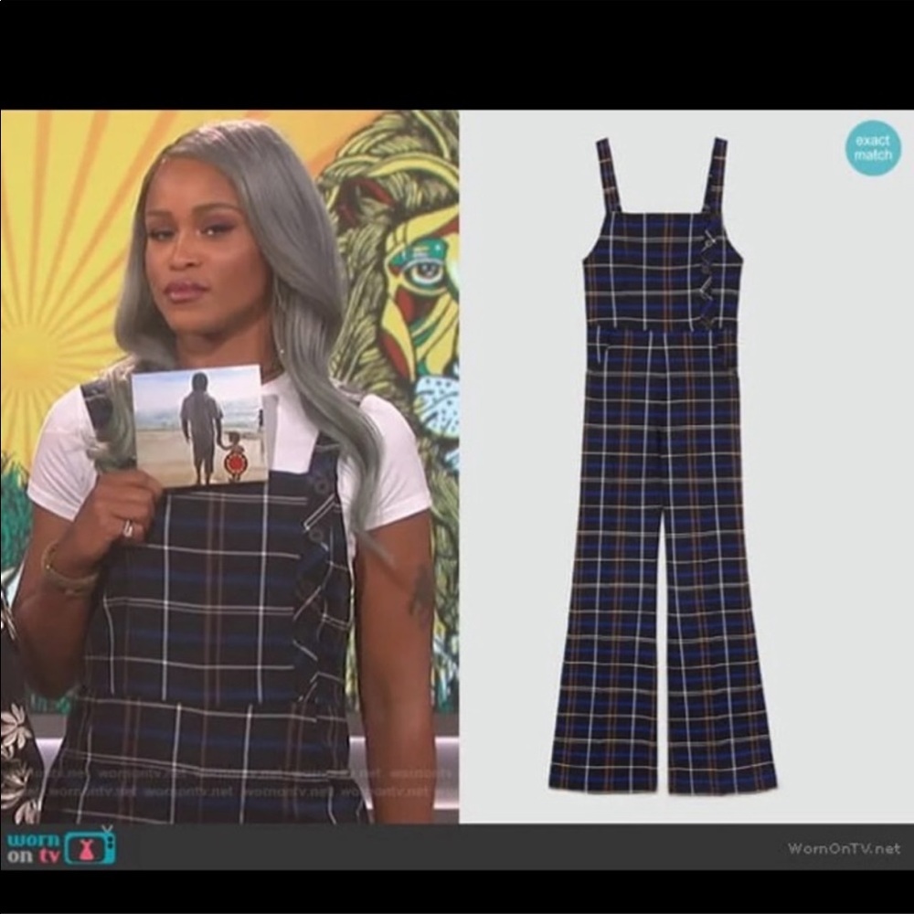 🎉HOST PICK🎉BLOGGER FAV ZARA PLAID CHECK JUMPSUIT - Picture 7 of 8